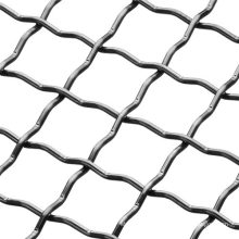 plain weaving galvanized crimped wave screen wire mesh for mining seiving/petroleum fillering